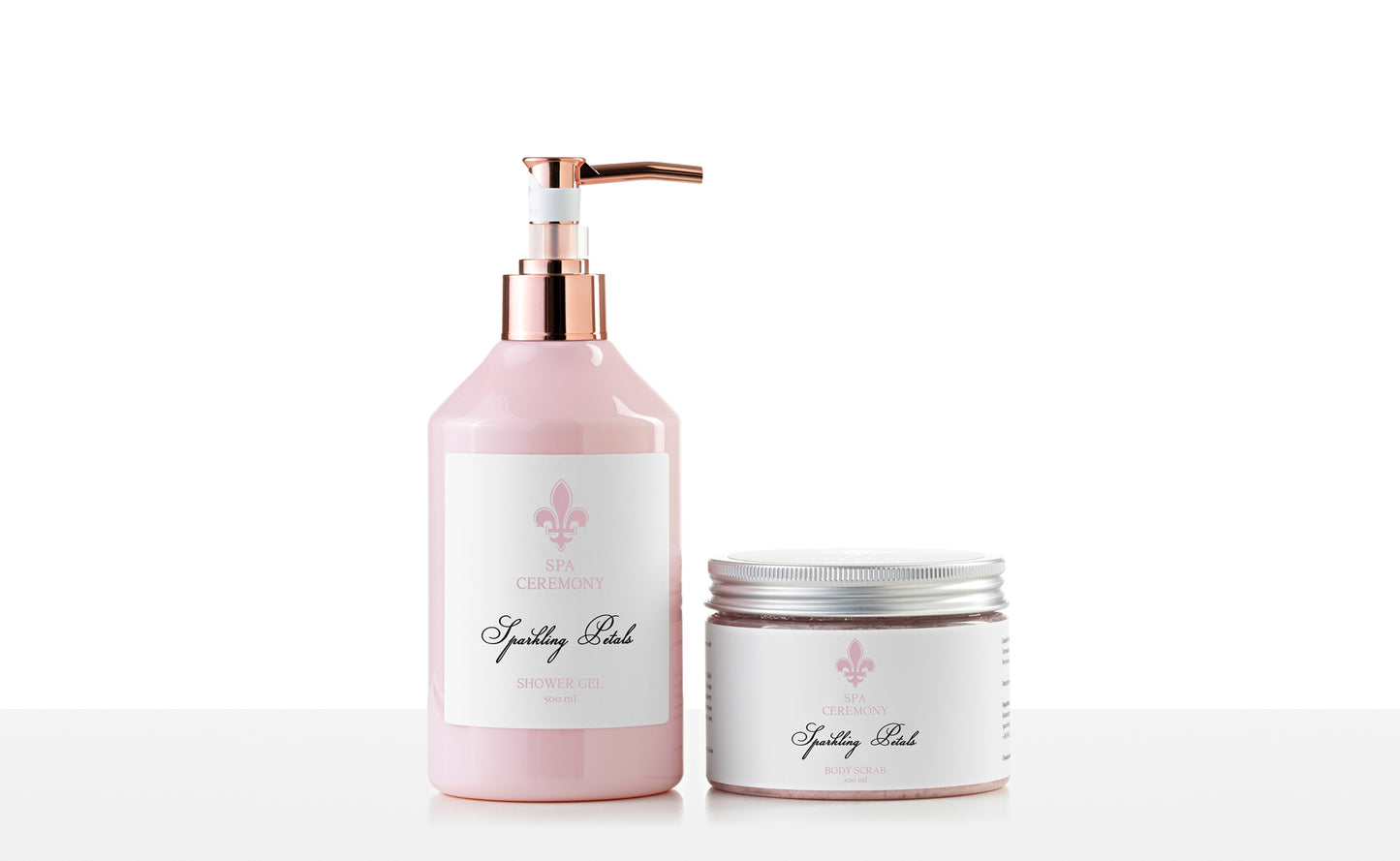 Парфумований набір “Sparkling Petals“: Гель та скраб для тіла
