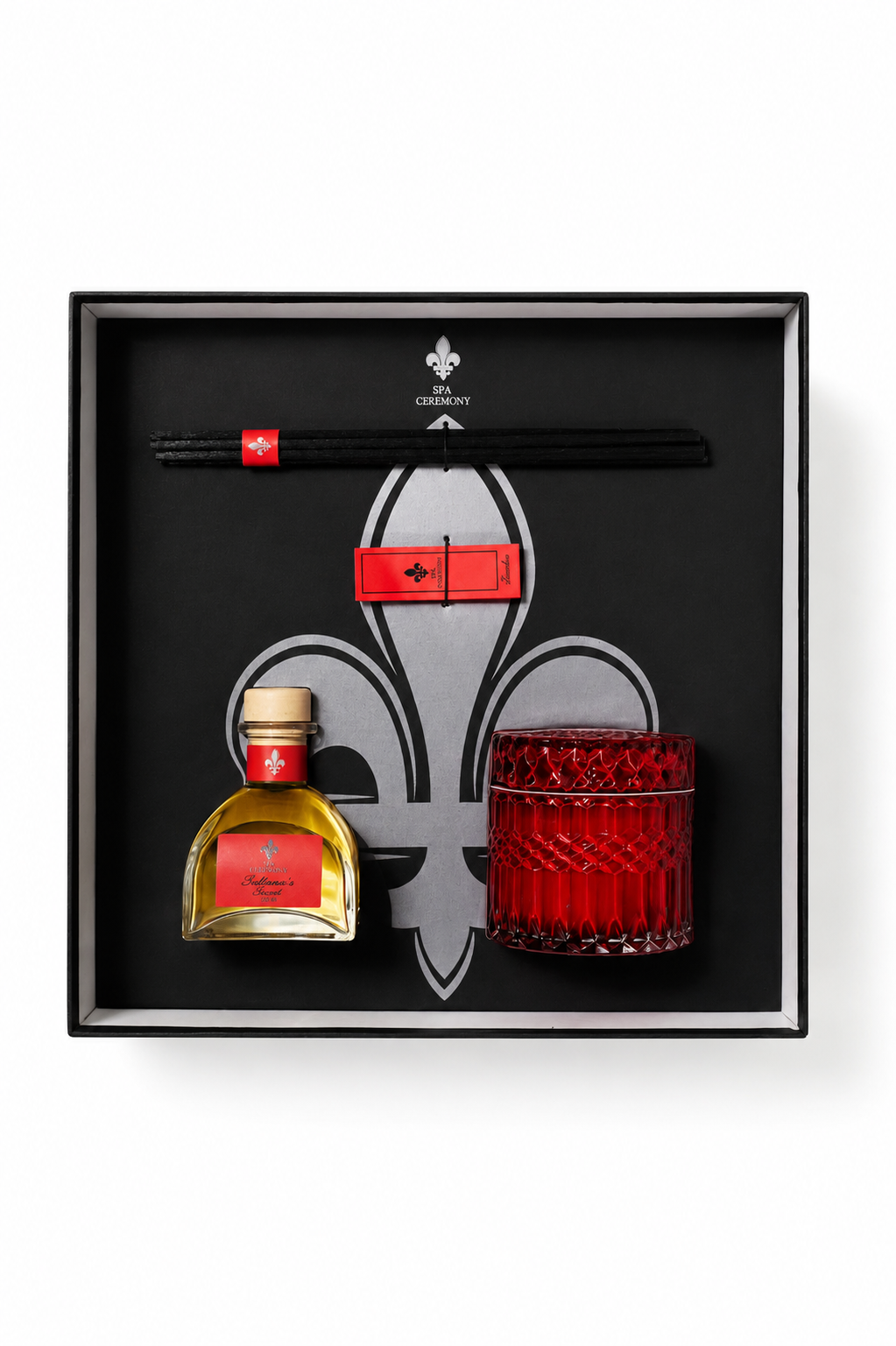 Парфумований набір “Blaze Monarch”: Свічка 250g та аромадифузор 150ml