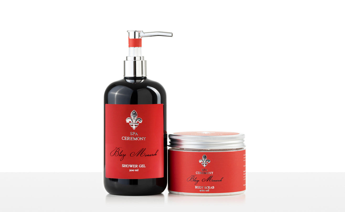 “Blaze Monarch” Perfumed Set: Body Gel and Scrub